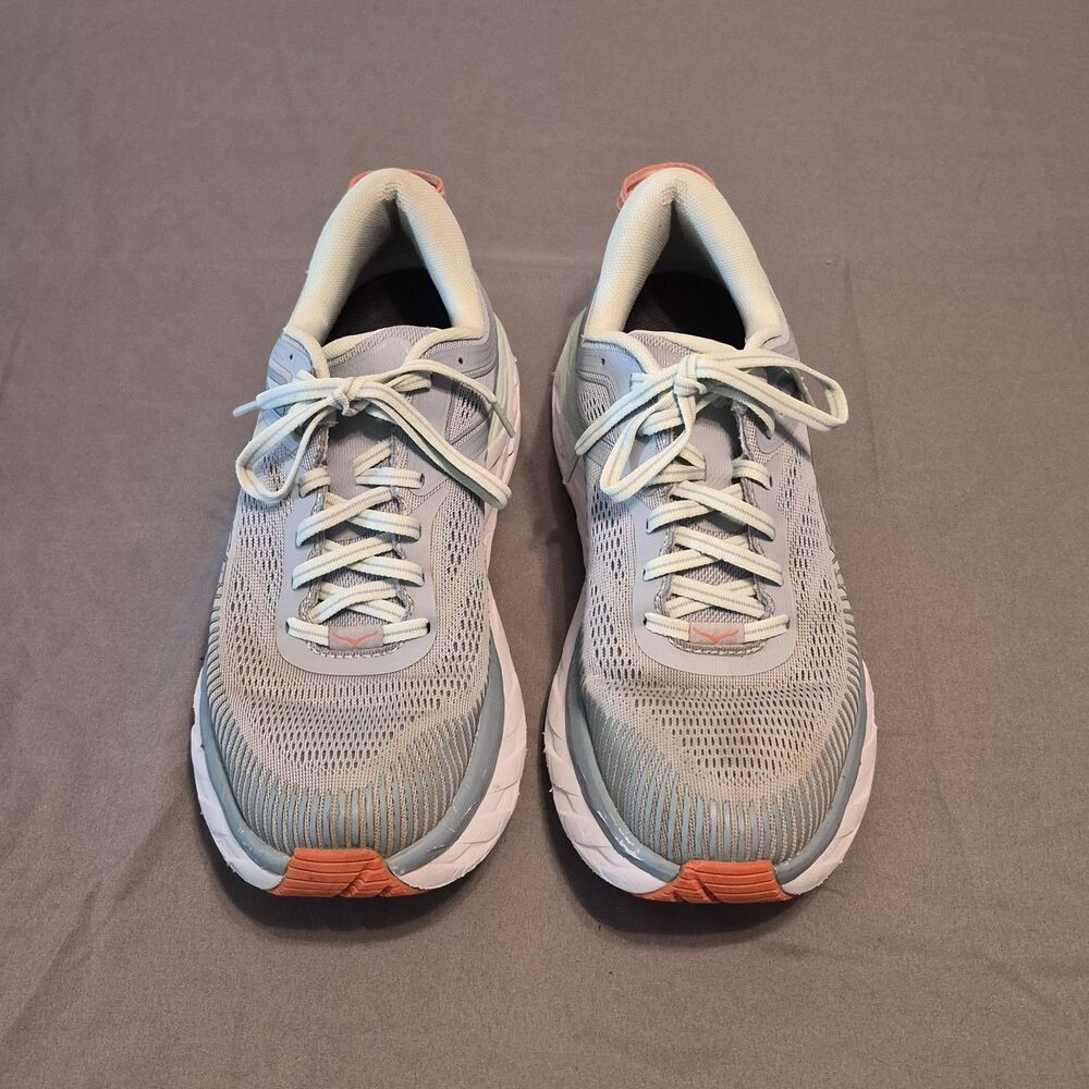 Hoka One One Bondi 7 Women Size 9.5 Blue Fog Running Shoes Sneakers 1110519BFBG